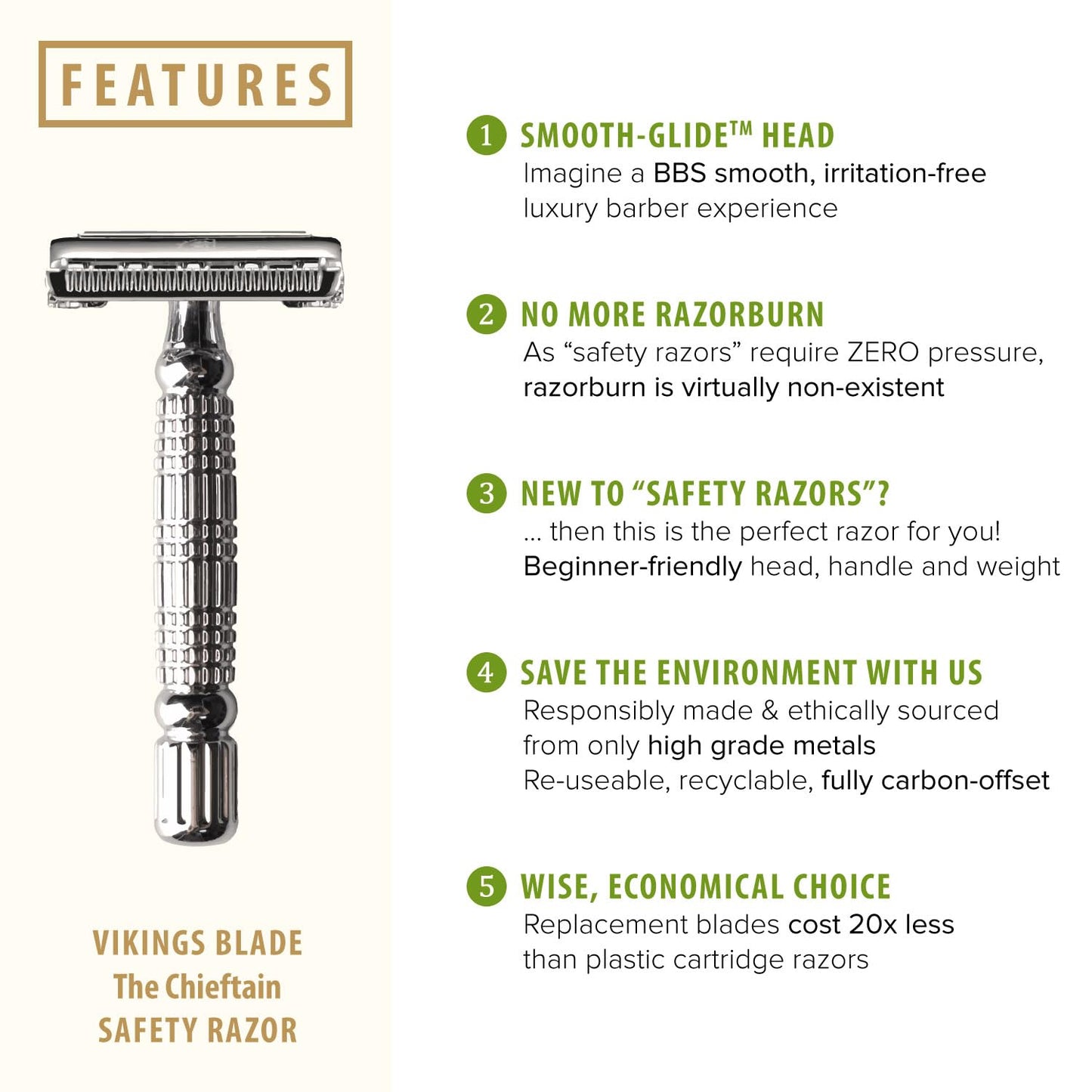 Vikings Blade "The Chieftain" Razor for Men