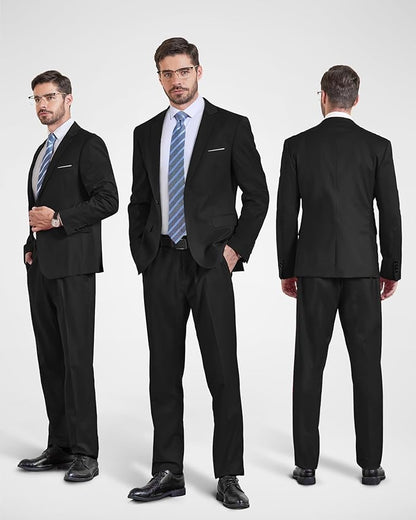 YND Men's Slim Fit 2 Piece Suit