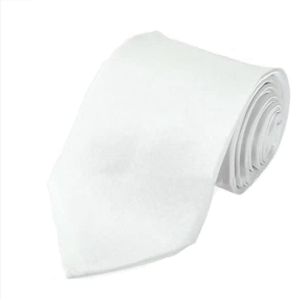 Sevenhead Satin Formal White Men's Tie