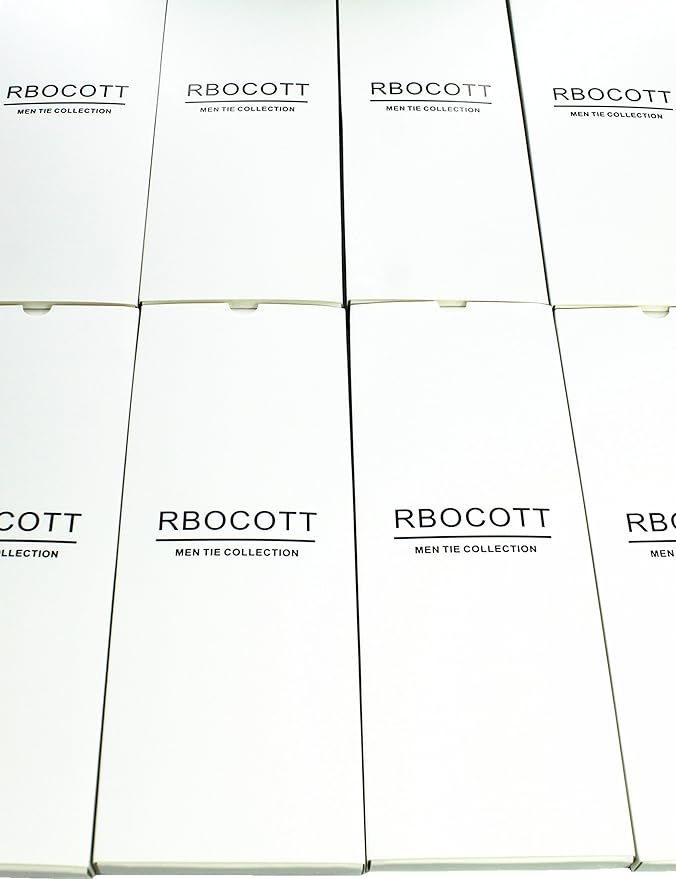 Rbocott Solid Black Tie for Men