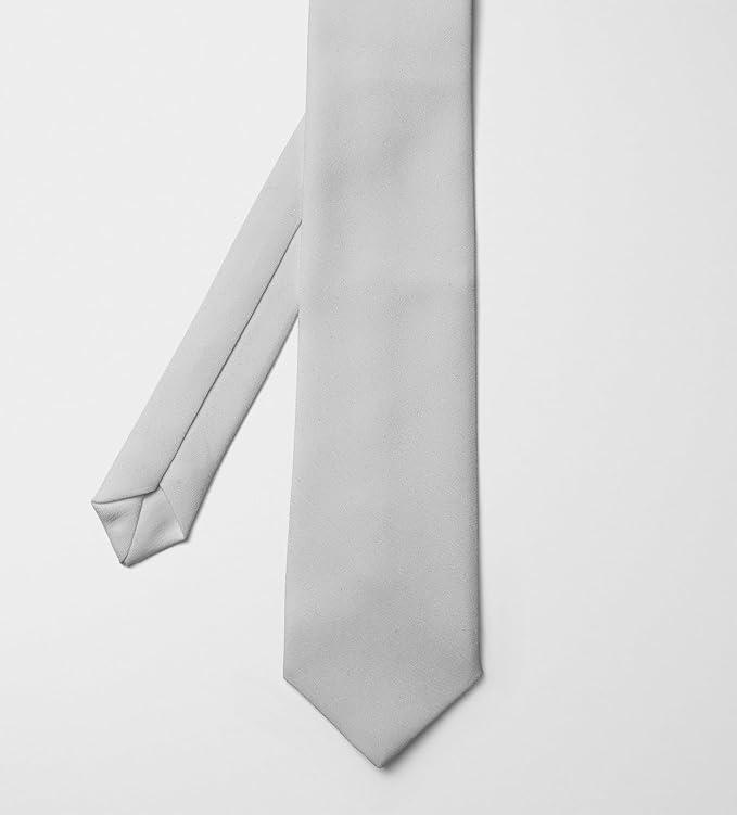 Sevenhead Satin Formal White Men's Tie