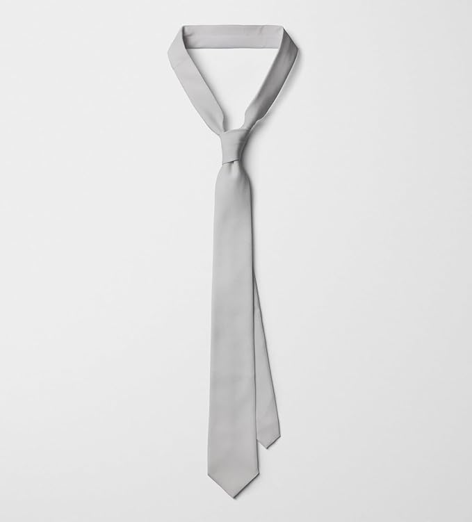 Sevenhead Satin Formal White Men's Tie