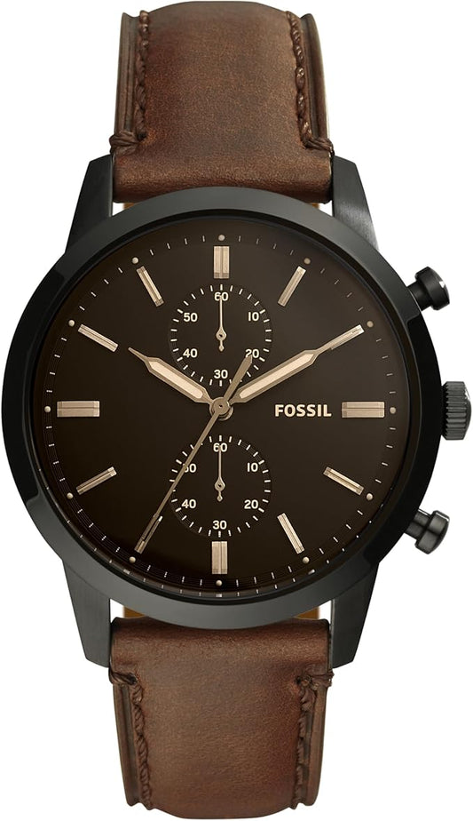 Fossil Townsman Herrenuhr mit Lederarmband