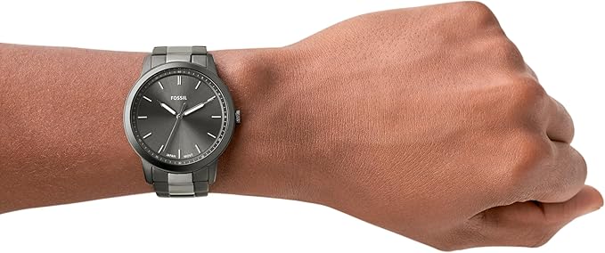 Fossil Minimalist Men's Watch with Metal Band