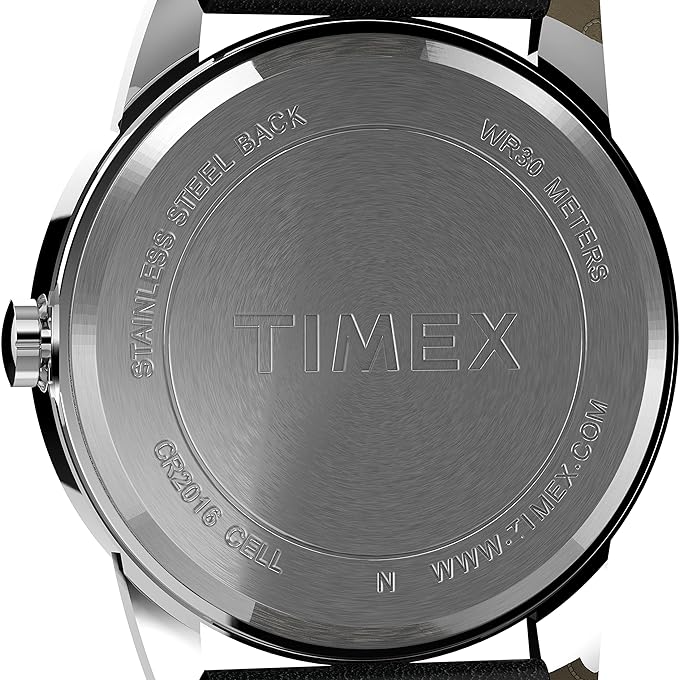 Timex Herrenuhr Easy Reader mit Lederarmband (Blau)